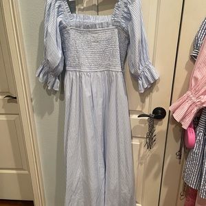 Blue strip dress